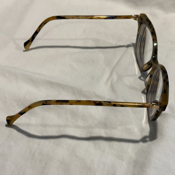 Face a Face Eyeglass Frame Shiso 1 Col 2135 Cat Eye Shape Black Light Tortoise - Picture 9 of 16